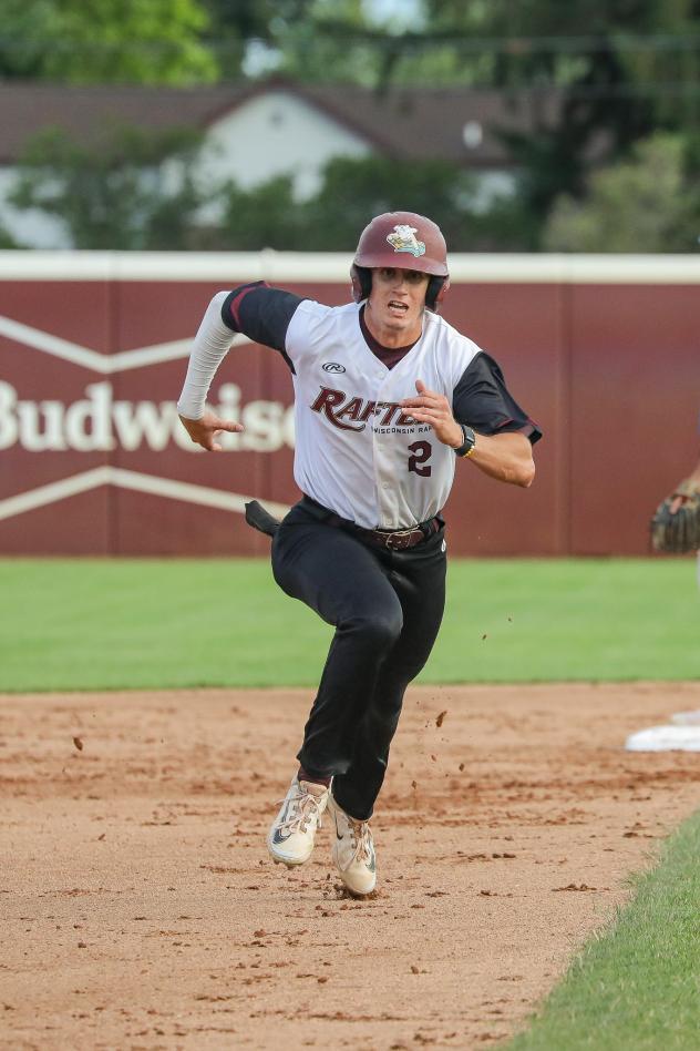 Wisconsin Rapids Rafters second baseman Ty Johnson