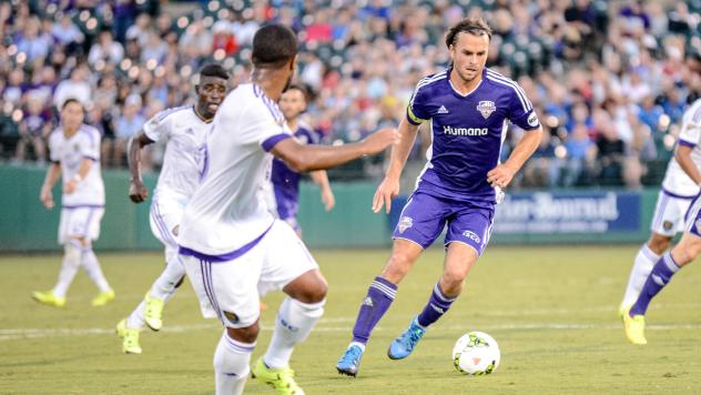 Matt Fondy with Louisville City FC