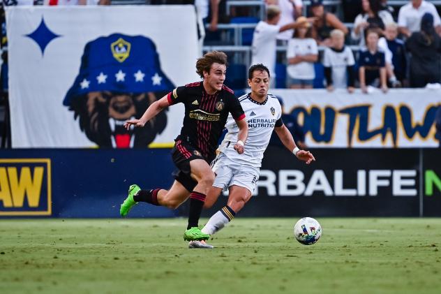 Defender Aiden McFadden with Atlanta United
