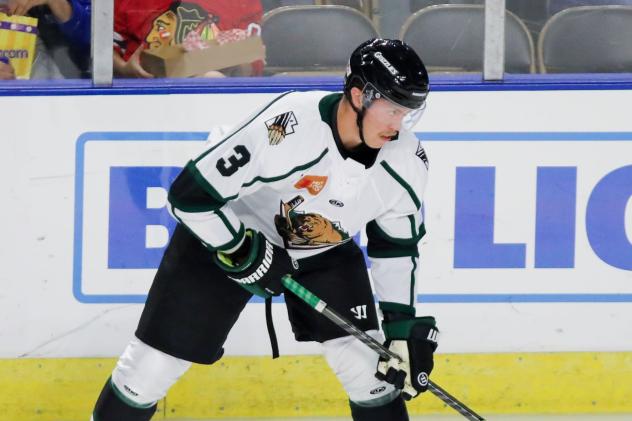 Utah Grizzlies defenseman Cory Thomas
