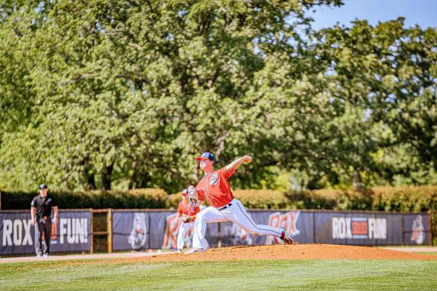 St. Cloud Rox' Evan Esch on the mound