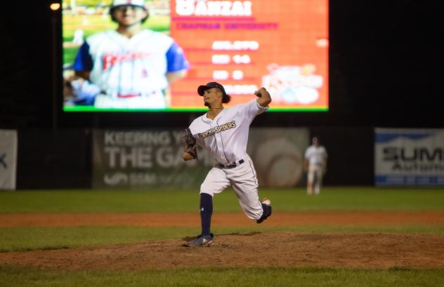 Fond du Lac Dock Spiders' Kade Walker on the mound
