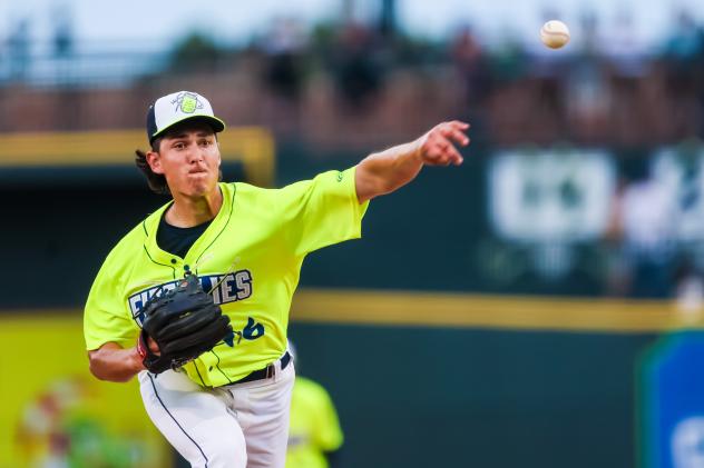Columbia Fireflies' Chazz Martinez In Action