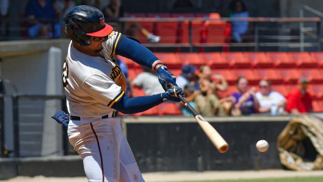 Jesus Chirinos of the Carolina Mudcats