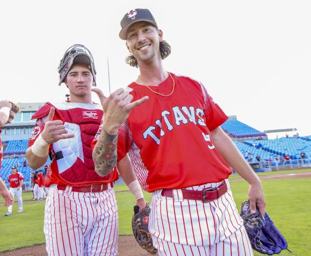 Ottawa Titans celebrate after a victory