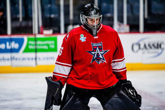 Allen Americans goaltender Chase Perry