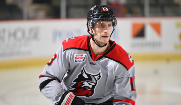 Defenseman Ivan Chukarov with the Adirondack Thunder