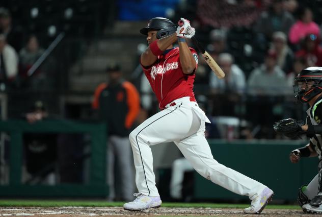Tacoma Rainiers' Pedro Severino at bat