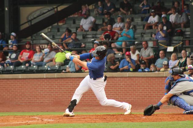 Evansville Otters at bat