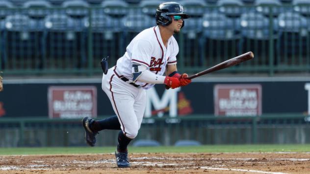 Mississippi Braves' Cal Conley at bat