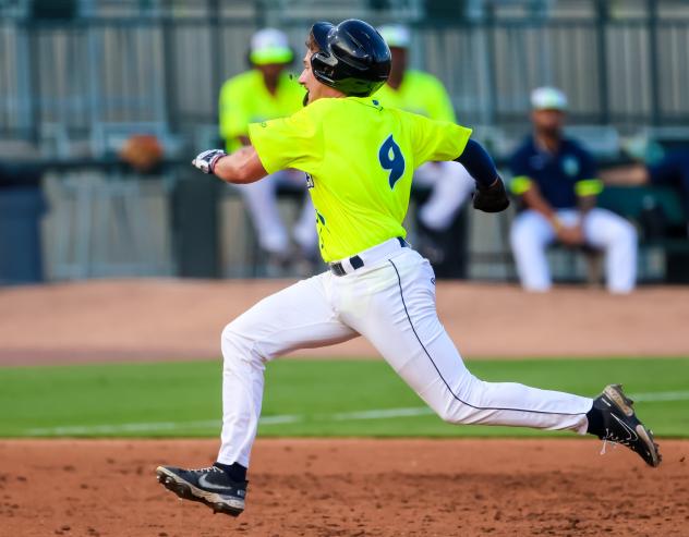 Columbia Fireflies' Jared Dickey In Action