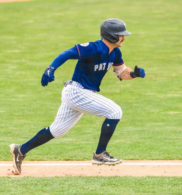 Somerset Patriots' Aaron Palensky in action