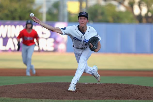 Biloxi Shuckers pitcher Jacob Misiorowski