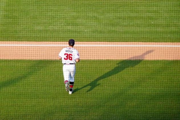 Rome Braves' J.J. Niekro on the field