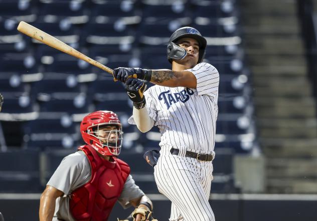 Tampa Tarpons' Kiko Romero at bat