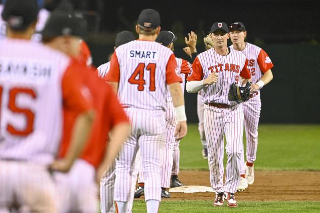 Ottawa Titans celebrate win