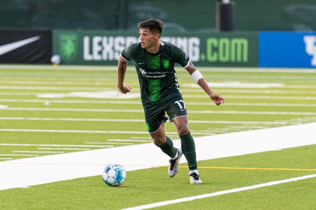 Lexington SC defender Erick Ceja