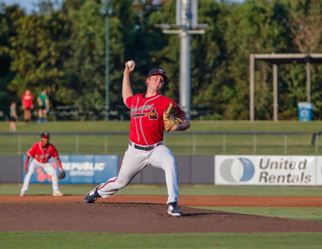 Rome Braves' Owen Murphy on the mound