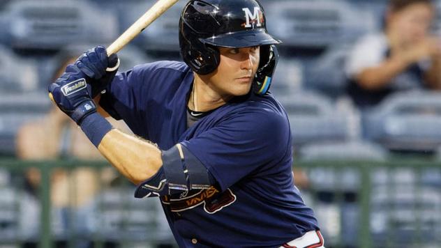 Mississippi Braves' Landon Stephens at bat