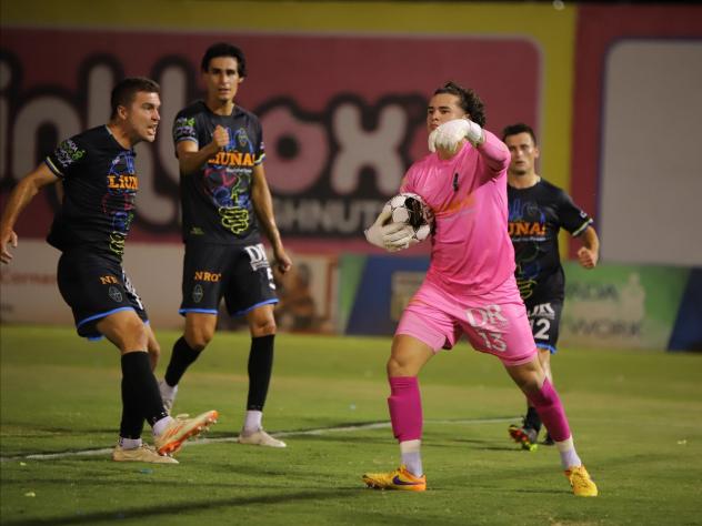 Phoenix Rising FC's Carlos Anguiano on the field