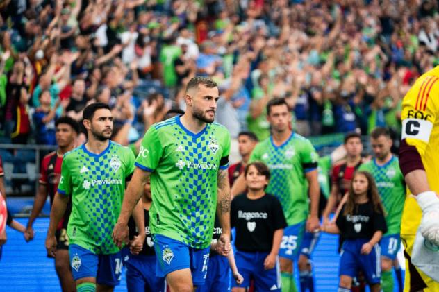 Sounders FC enter the pitch