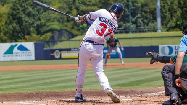 Rome Braves outfielder Ethan Workinger