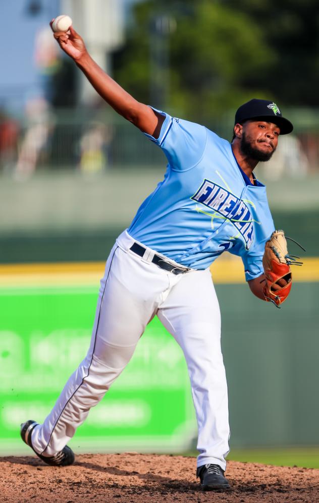 Columbia Fireflies' Samuel Valerio On The Mound