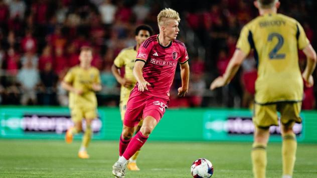 St. Louis CITY SC midfielder Isak Jensen