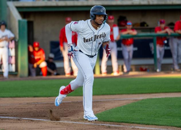 Tri-City Dust Devils outfielder Alexander Ramirez