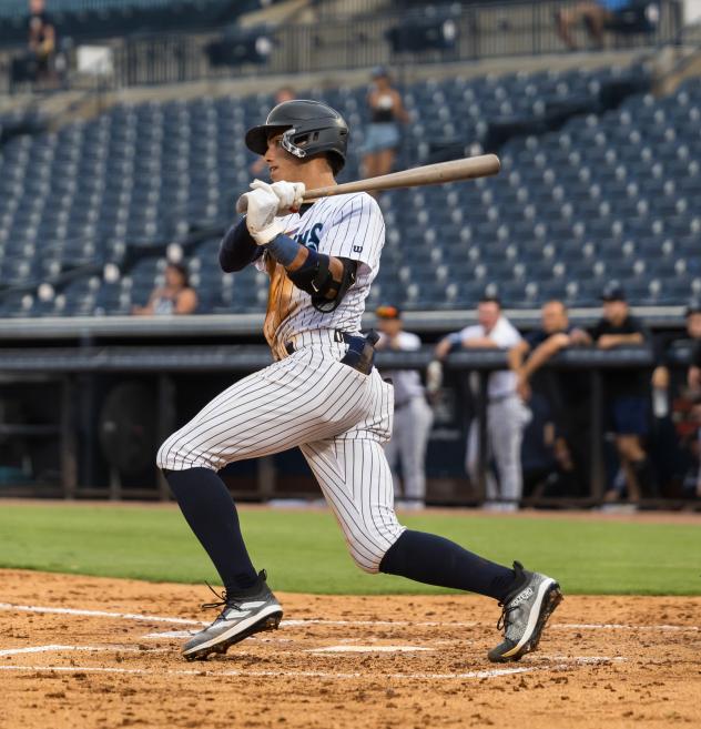 Tampa Tarpons at bat