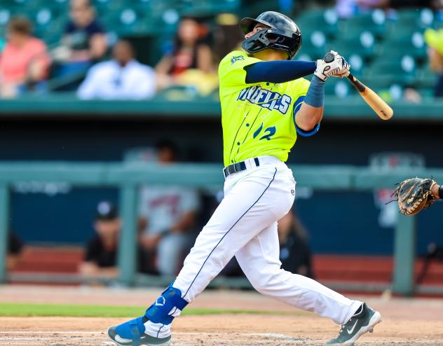 Columbia Fireflies catcher Omar Hernandez