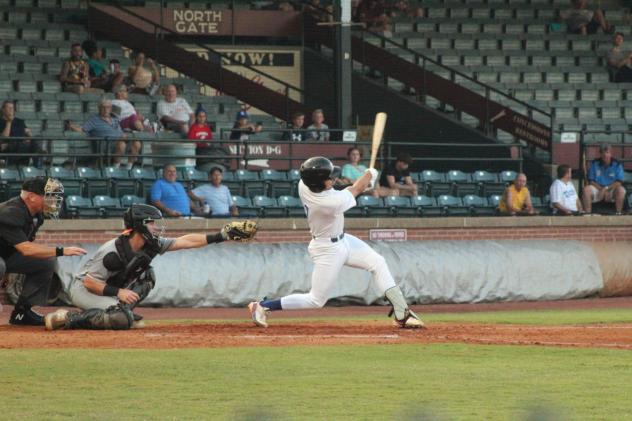Evansville Otters at bat