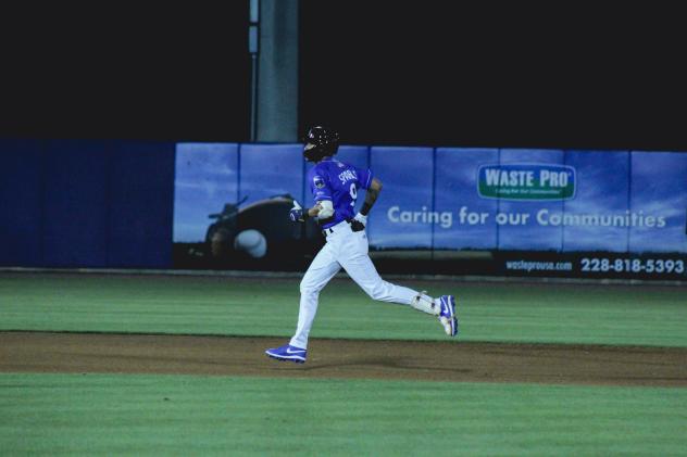 Biloxi Shuckers' Lamar Sparks in action