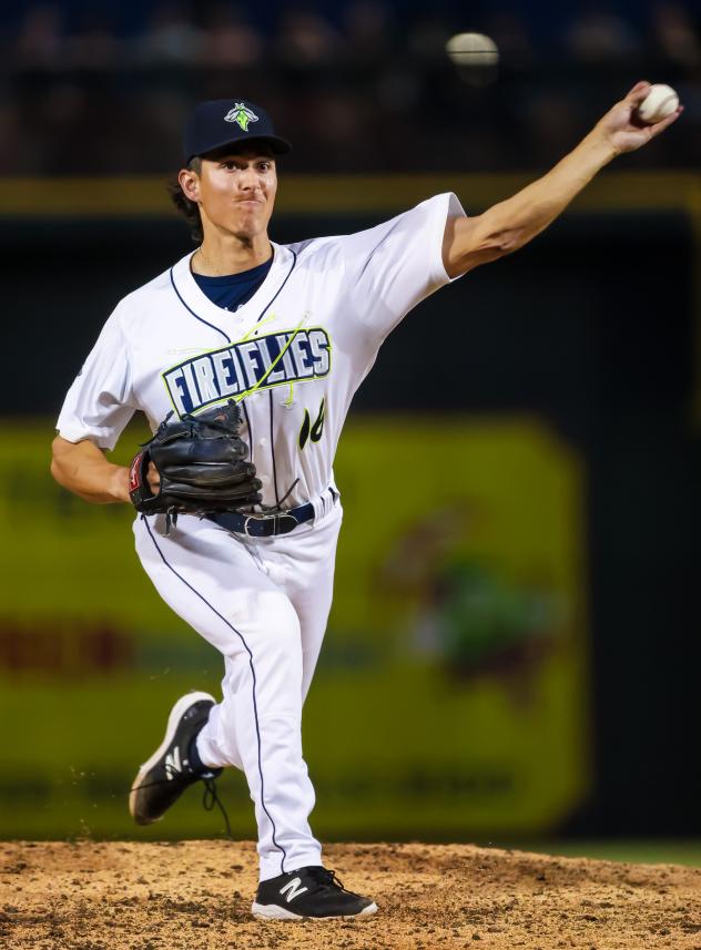 Columbia Fireflies pitcher Chazz Martinez