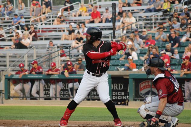 Fargo-Moorhead RedHawks' John Silviano at bat