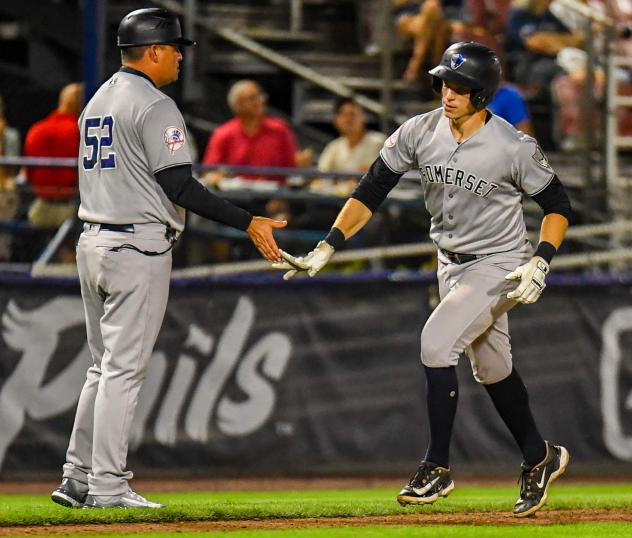 Somerset Patriots catcher/first baseman Ben Rice