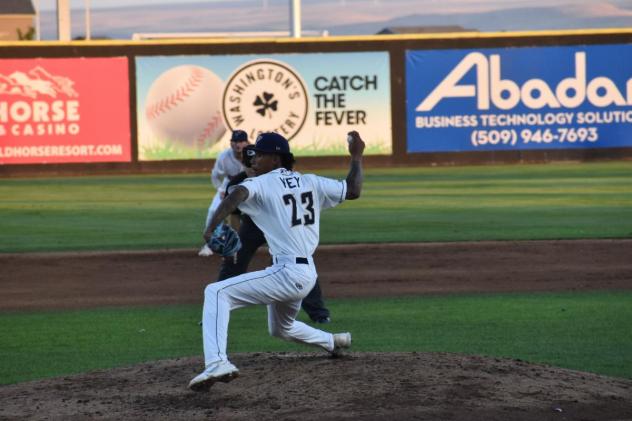 Tri-City Dust Devils' Keythel Key on the mound