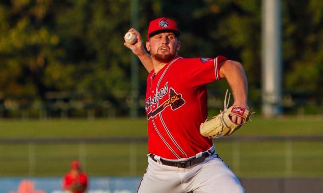 Rome Braves' Spencer Schwellenbach in action
