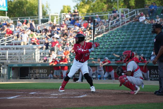 Fargo-Moorhead RedHawks' John Silviano at bat