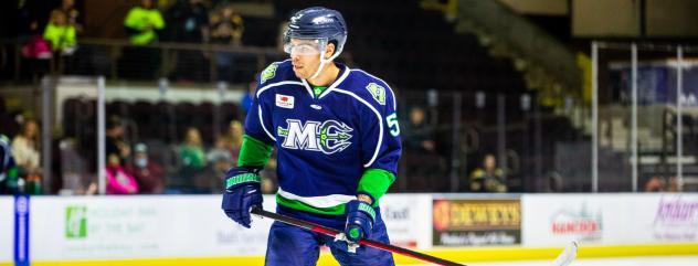 Forward JD Greenway with the Maine Mariners