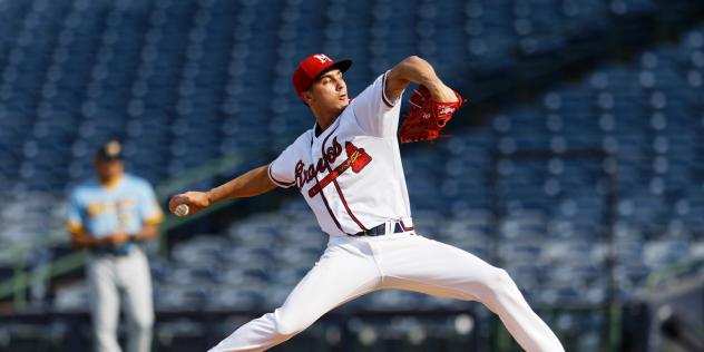 Mississippi Braves pitcher Alan Rangel