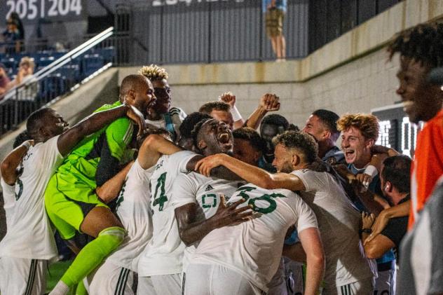 Atlanta United 2 celebrate a goal