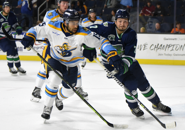 Forward Michael Turner with the Atlanta Gladiators