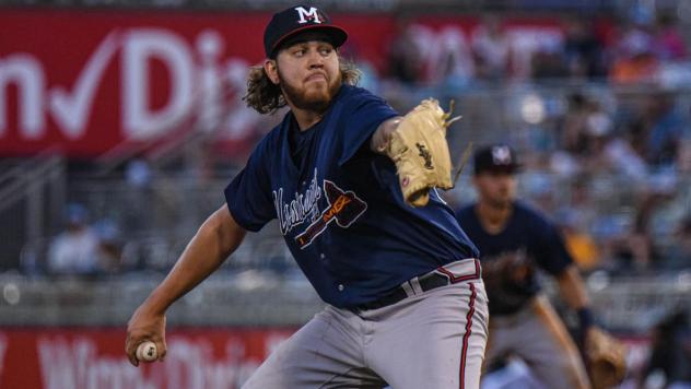 Mississippi Braves pitcher Nolan Kingham