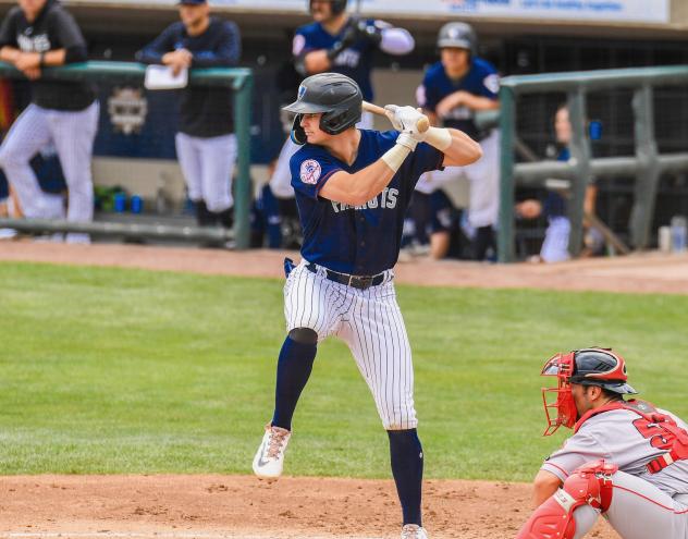 Somerset Patriots' Trey Sweeney at bat