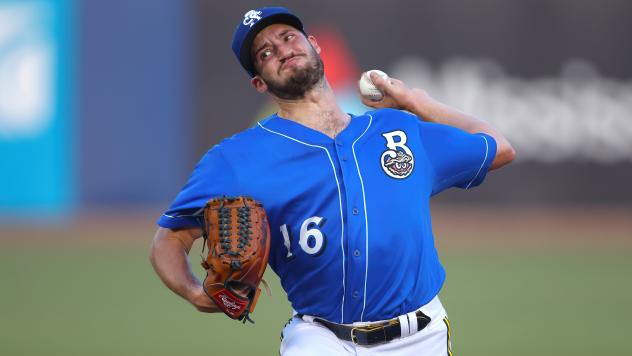 Biloxi Shuckers' Aaron Ashby on game night