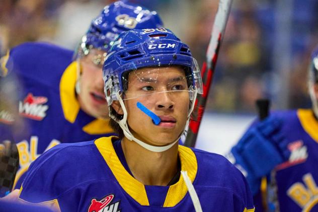 Saskatoon Blades forward Trevor Wong