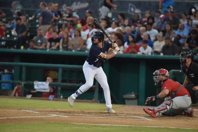 San Antonio Missions' Graham Pauley at bat