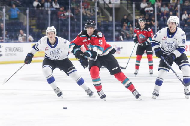 Kelowna Rockets' John Babcock in action