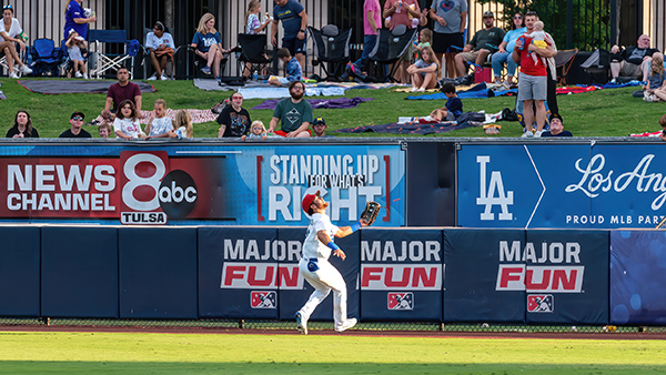 Tulsa Drillers' Ismael Alcantara in action